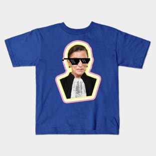 RIP, Heroine for the Ages ~ The Notorious RBG Says “Deal With It” Kids T-Shirt